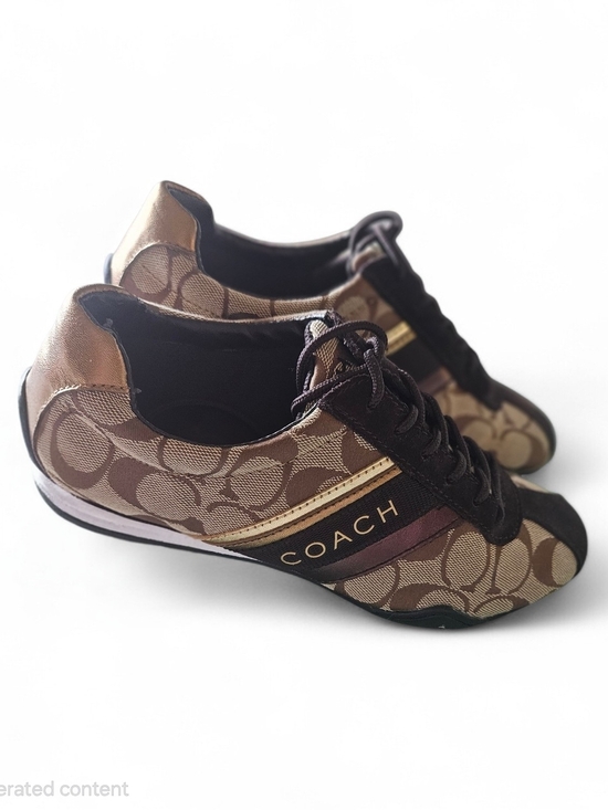 Coach Shoes - Coach Jayme Signature Low-Top Sneakers – Classic Designer Style Size 6M